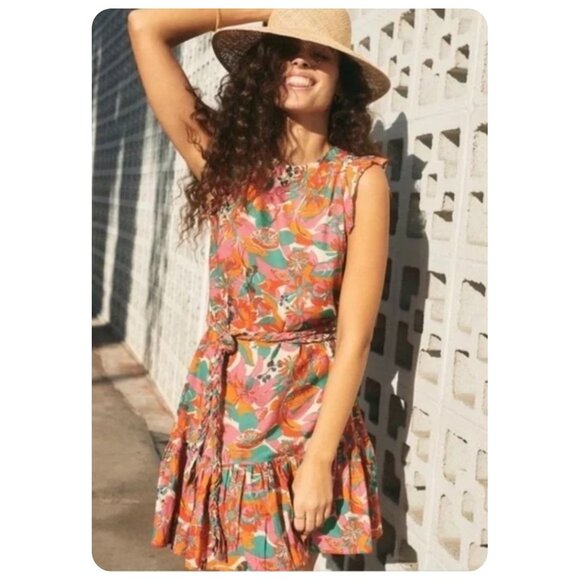 Marine Layer Layne Vintage Floral Mini Dress sz M - Picture 1 of 10